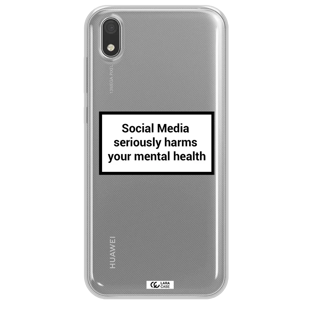 Social Media Harms Huawei Honor 8S Clear TPU Case