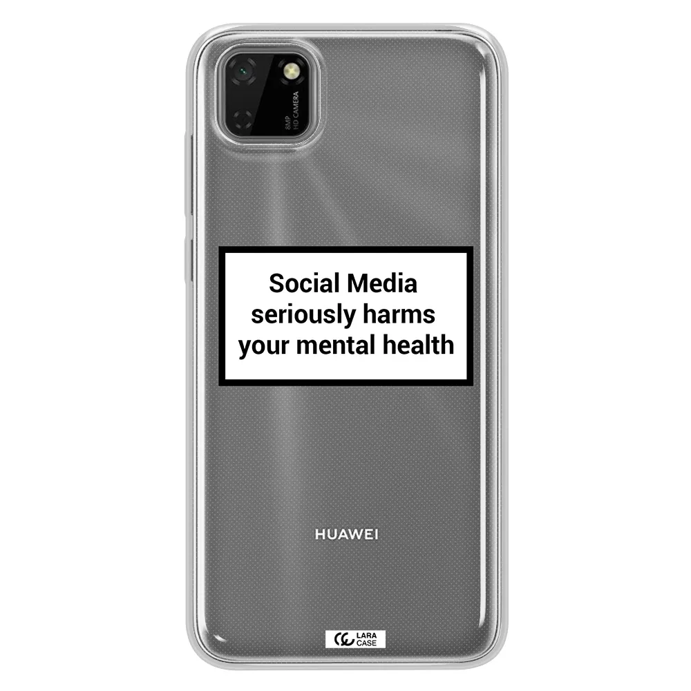 Social Media Harms Huawei Honor 9S Clear TPU Case