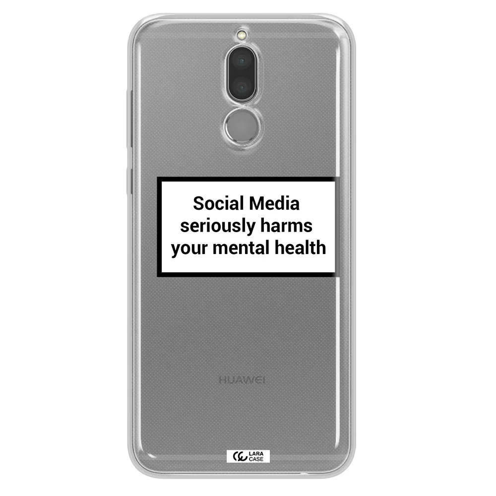 Social Media Harms Huawei Mate 10 Lite Clear TPU Case