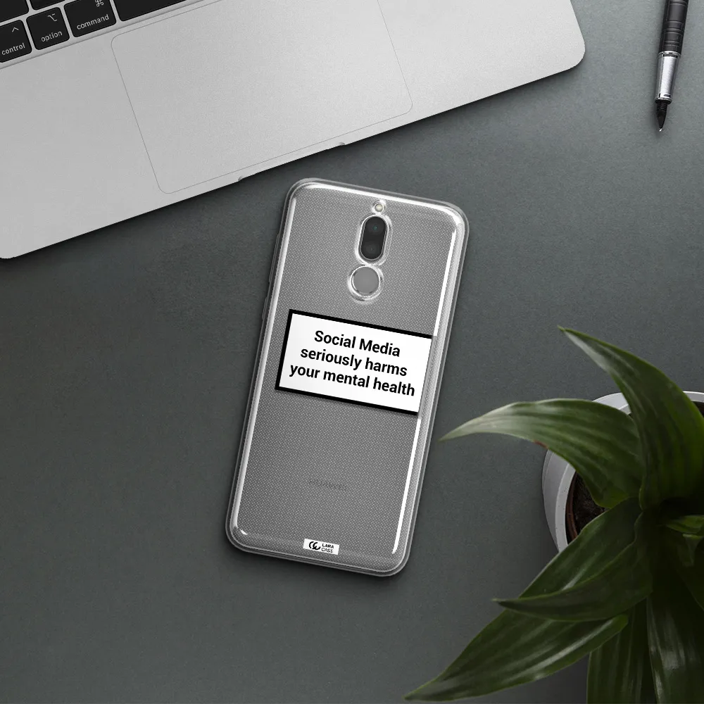 Social Media Harms Huawei Mate 10 Lite Clear TPU Case