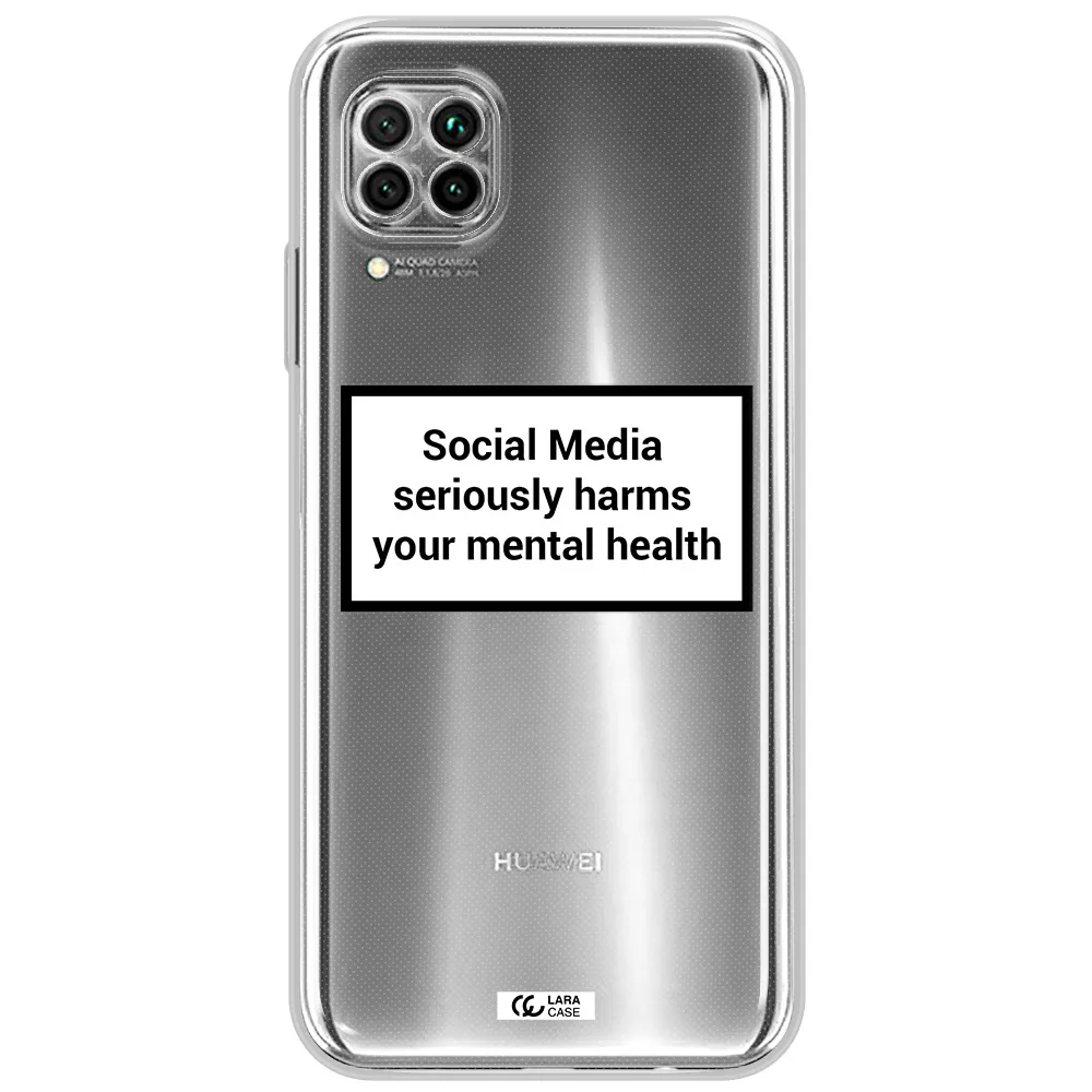 Social Media Harms Huawei Nova 7I Clear Tpu Case