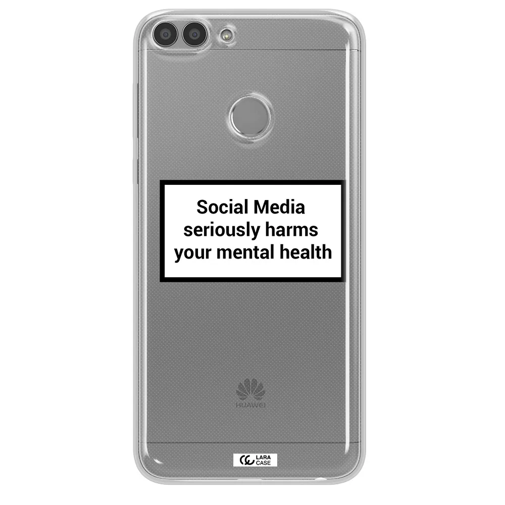 Social Media Harms Huawei P Smart 2017 Clear TPU Case