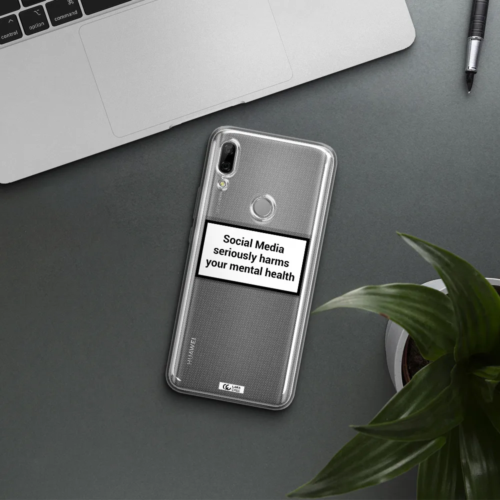 Social Media Harms Huawei P Smart Z Clear TPU Case