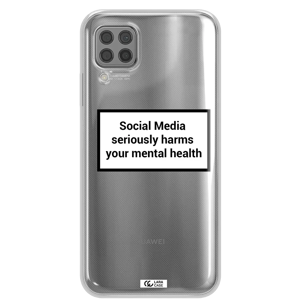 Social Media Harms Huawei P40 Lite Clear TPU Case