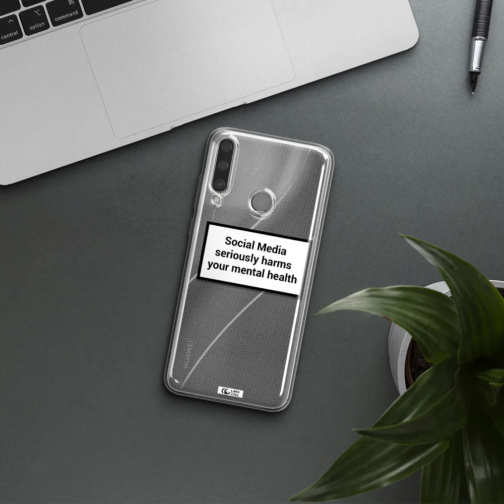 Social Media Harms Huawei Y6P Clear TPU Case