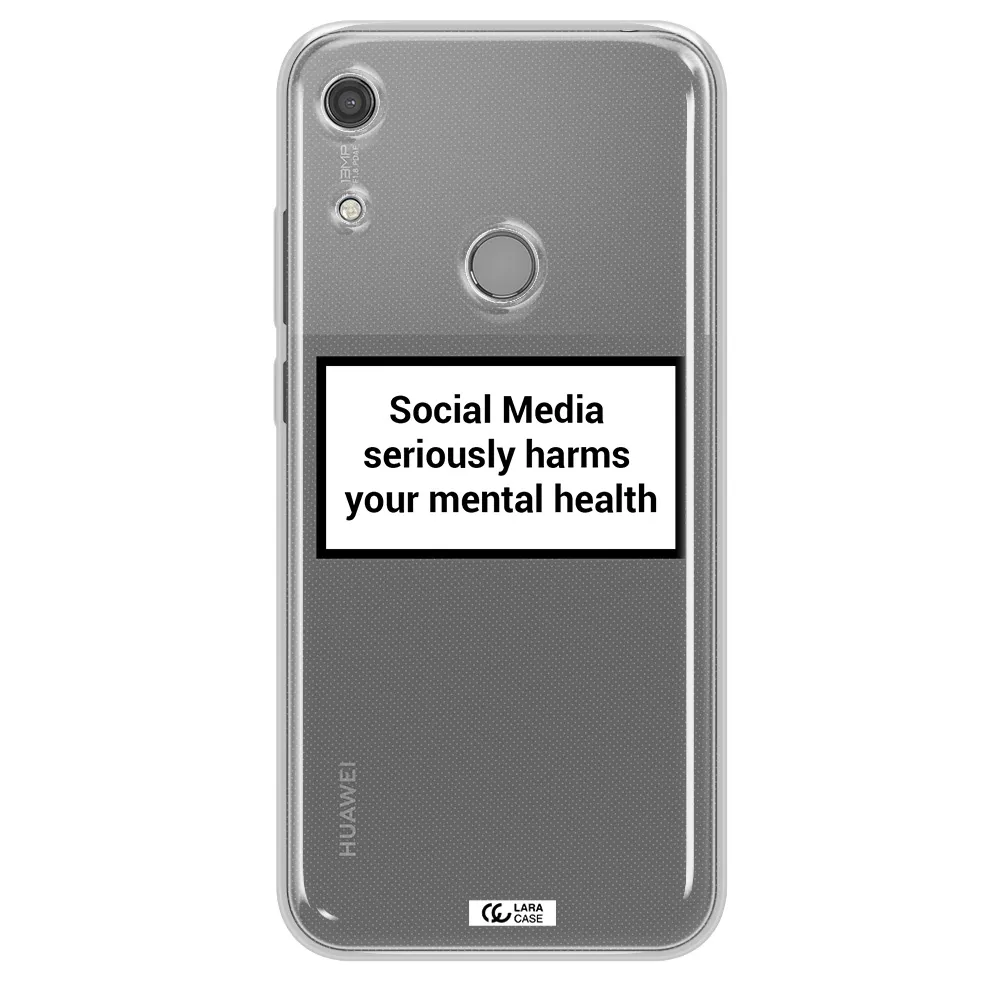 Social Media Harms Huawei Y6S Clear TPU Case