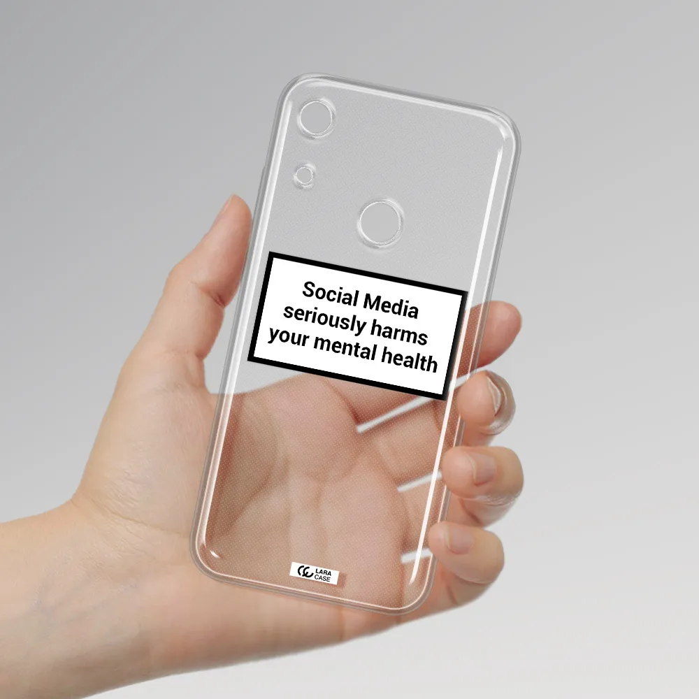 Social Media Harms Huawei Y6S Clear TPU Case