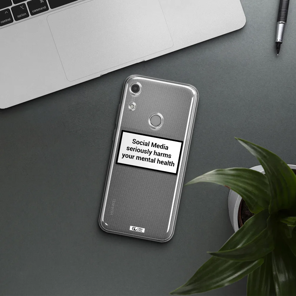 Social Media Harms Huawei Y6S Clear TPU Case