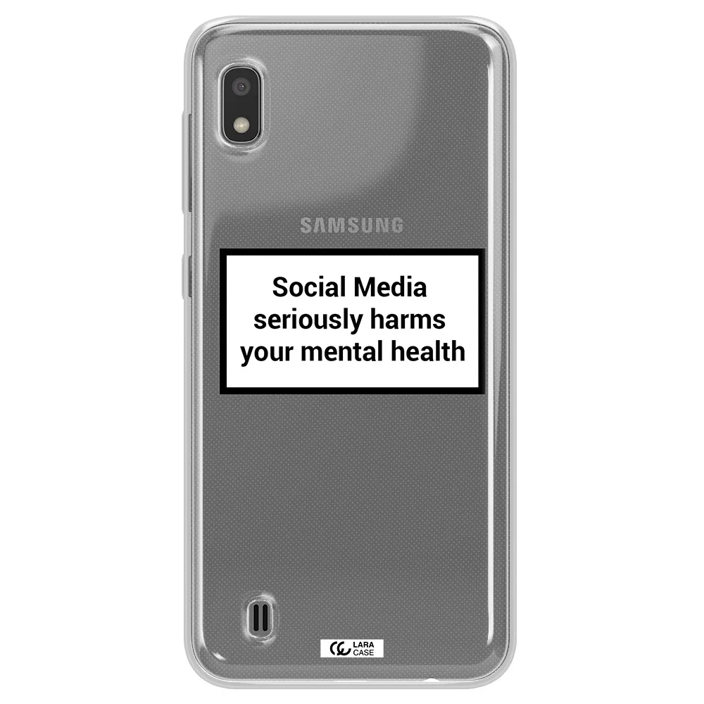 Social Media Harms Samsung A10 Clear TPU Case
