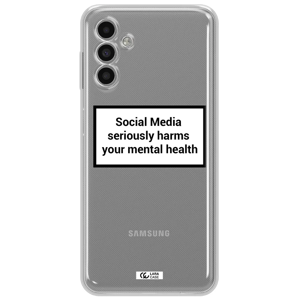 Social Media Harms Samsung A13 5G Clear Tpu Case