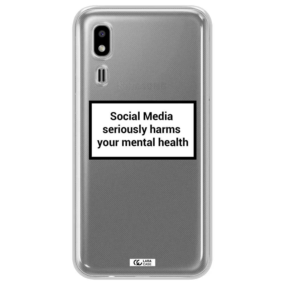Social Media Harms Samsung A2 Core Clear TPU Case
