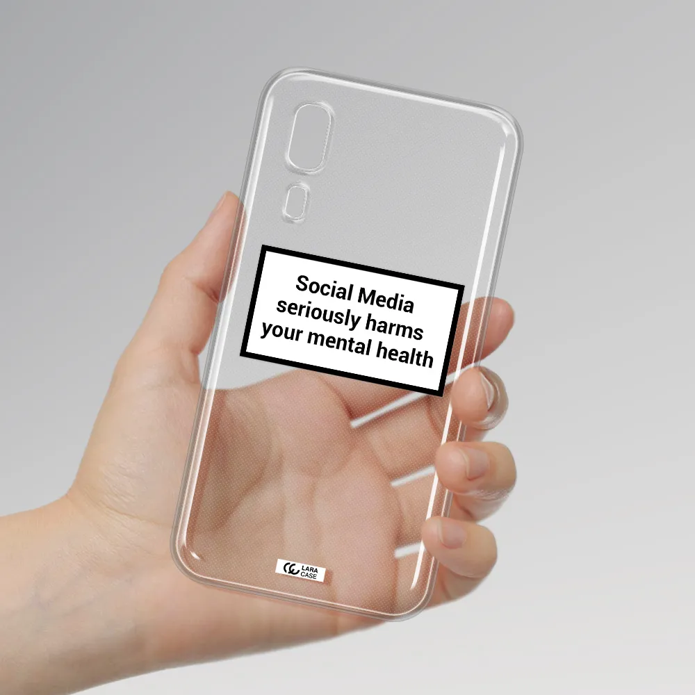 Social Media Harms Samsung A2 Core Clear TPU Case