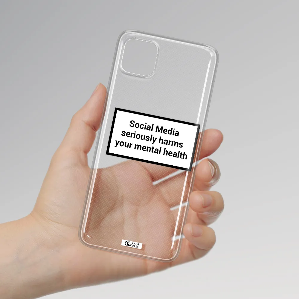 Social Media Harms Samsung A22 5g Clear TPU Case