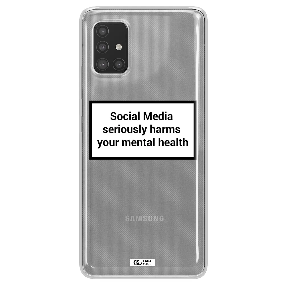 Social Media Harms Samsung A51 Clear TPU Case