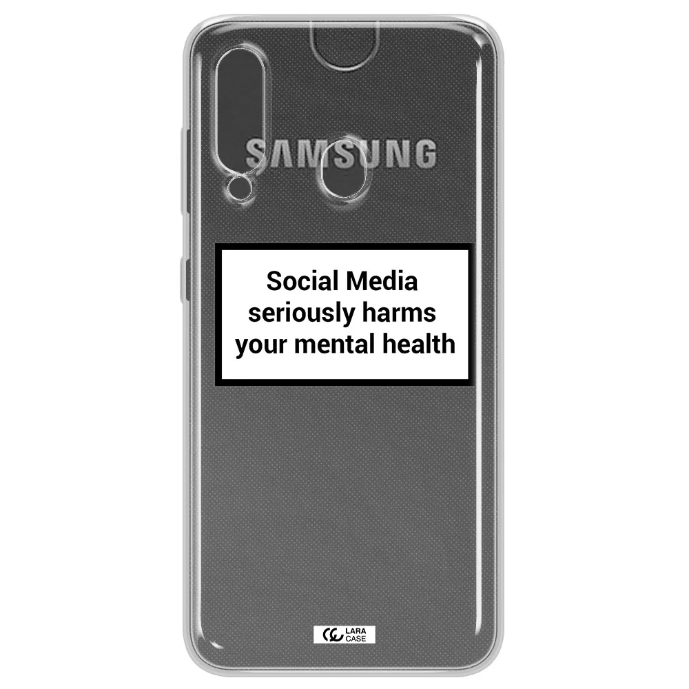 Social Media Harms Samsung A60 Clear TPU Case