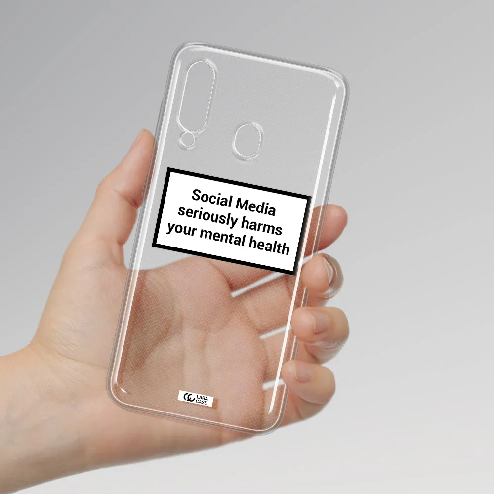Social Media Harms Samsung A60 Clear TPU Case