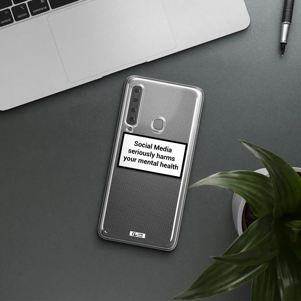 Social Media Harms Samsung A9 2018 Clear TPU Case