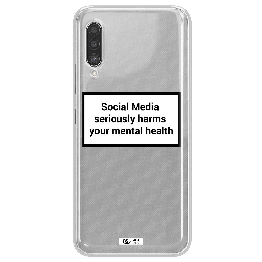Social Media Harms Samsung A90 Clear TPU Case