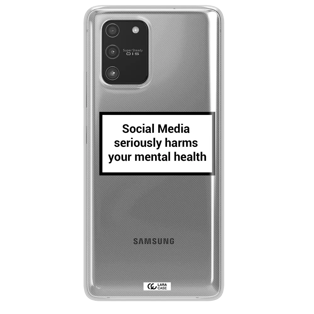Social Media Harms Samsung A91 Clear TPU Case
