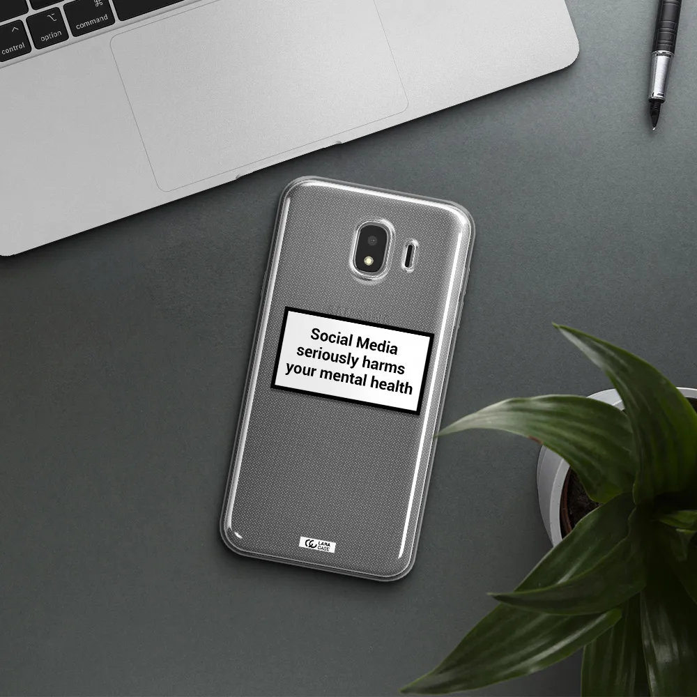 Social Media Harms Samsung J4 Clear TPU Case