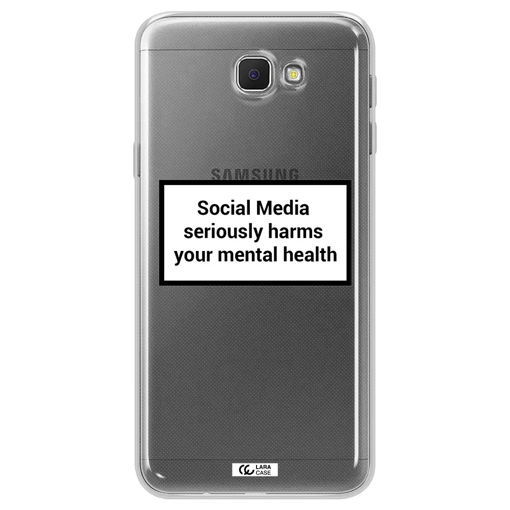 Social Media Harms Samsung J5 Prime Clear TPU Case