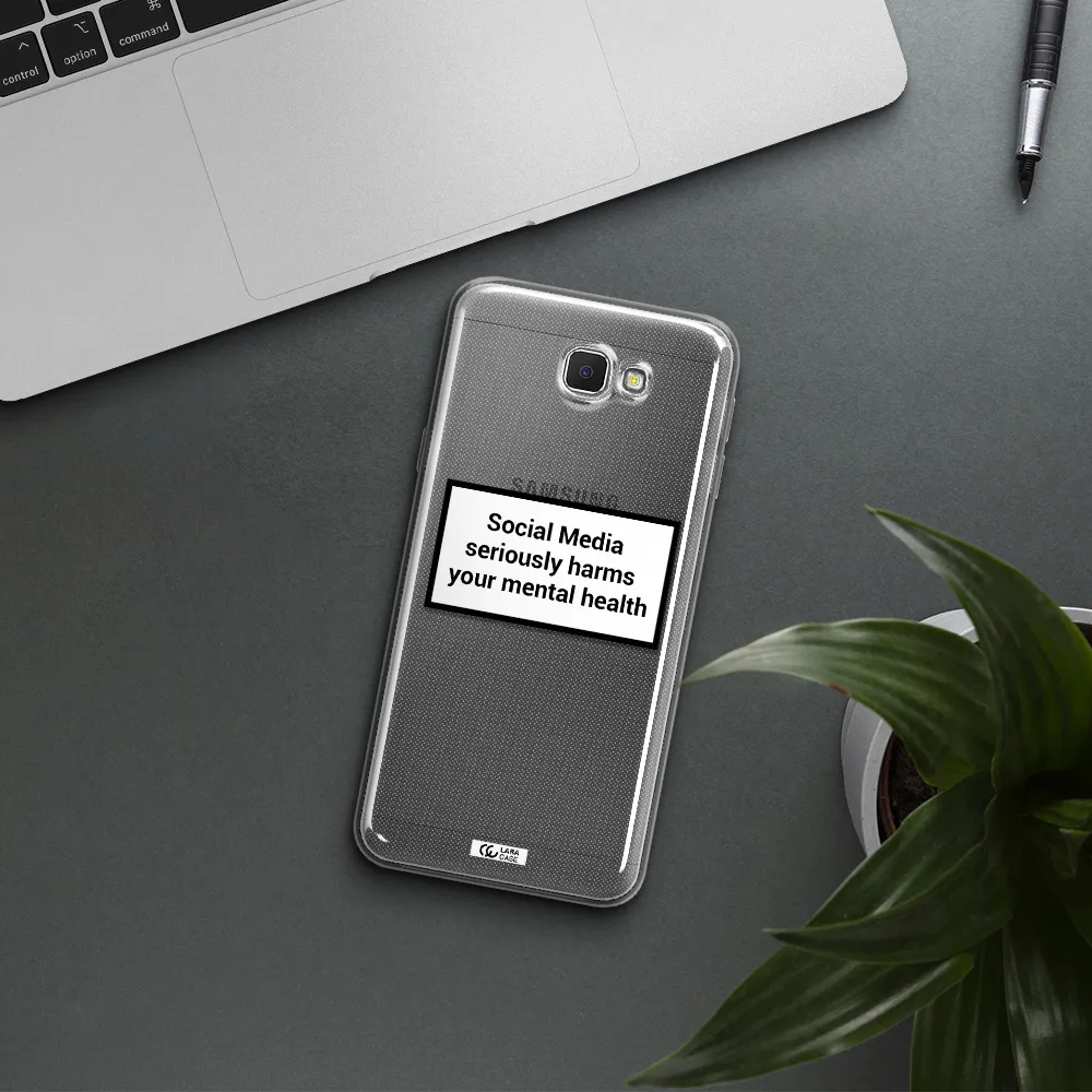 Social Media Harms Samsung J5 Prime Clear TPU Case