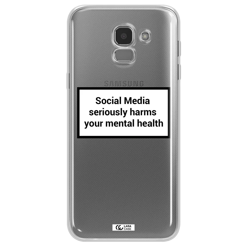 Social Media Harms Samsung J6 Clear TPU Case