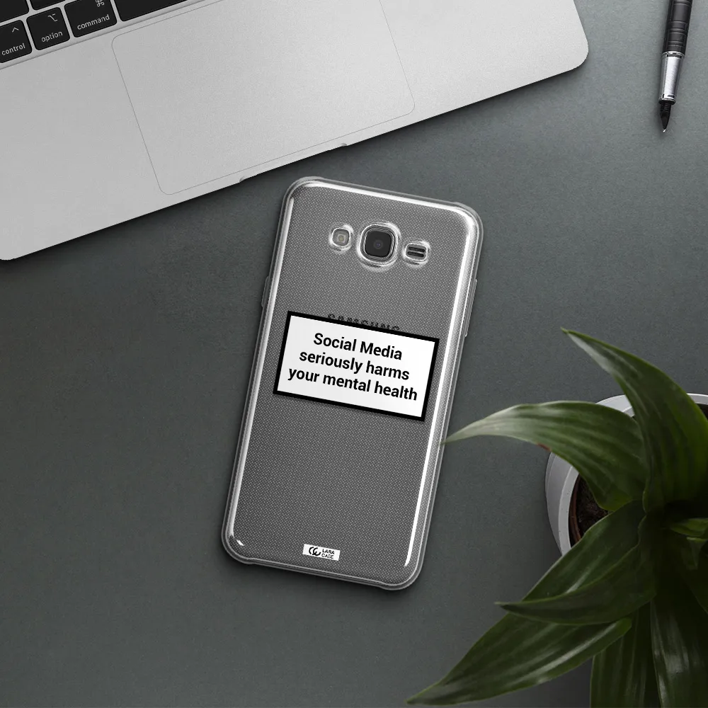 Social Media Harms Samsung J7 Core Clear TPU Case