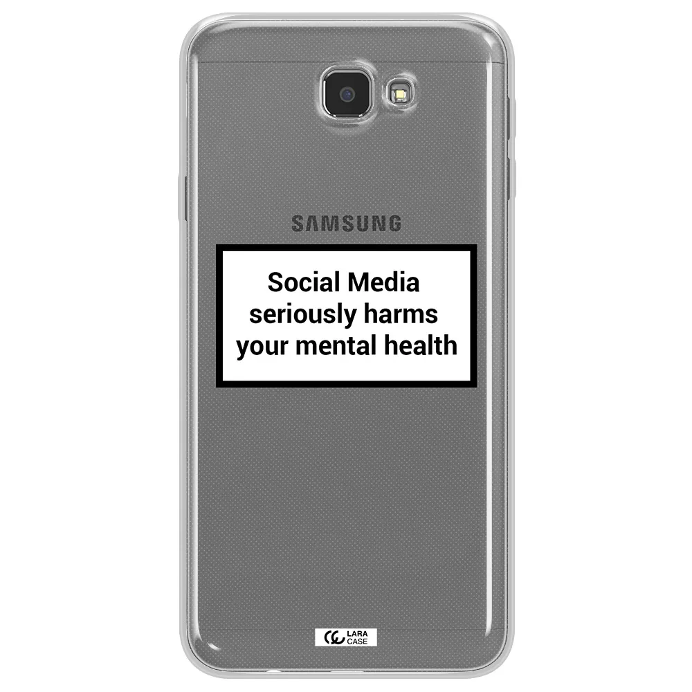 Social Media Harms Samsung J7 Prim Clear TPU Case