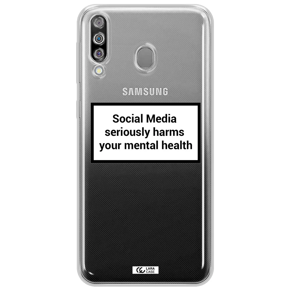 Social Media Harms Samsung M30 Clear TPU Case