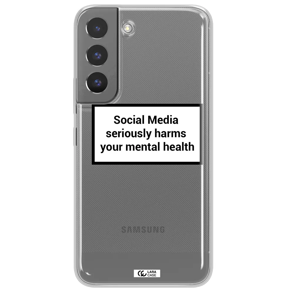Social Media Harms Samsung S 22 Clear TPU Case