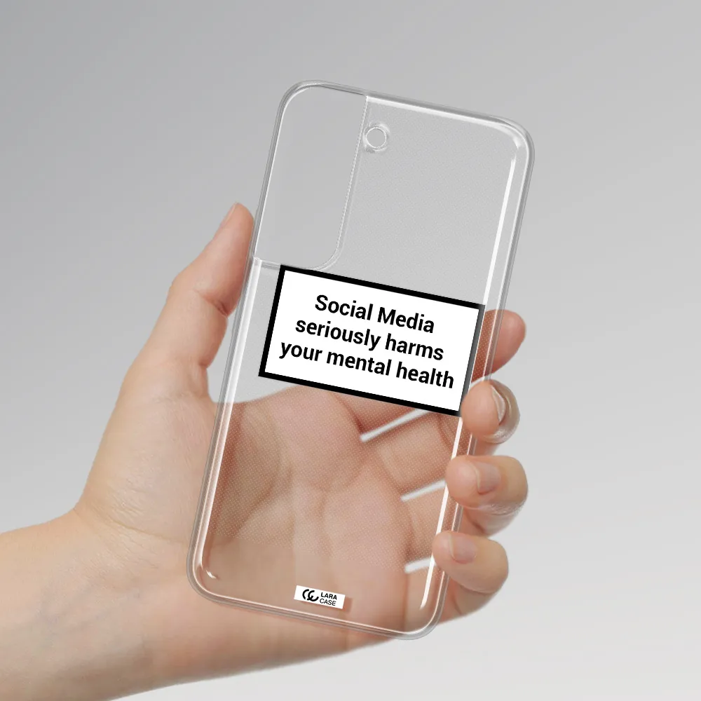 Social Media Harms Samsung S 22 Clear TPU Case