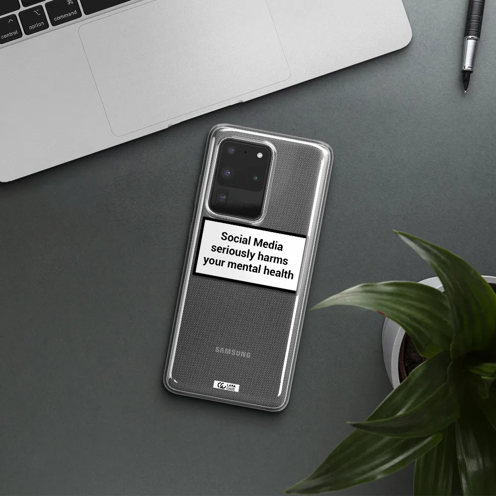 Social Media Harms Samsung S20 Ultra Clear TPU Case