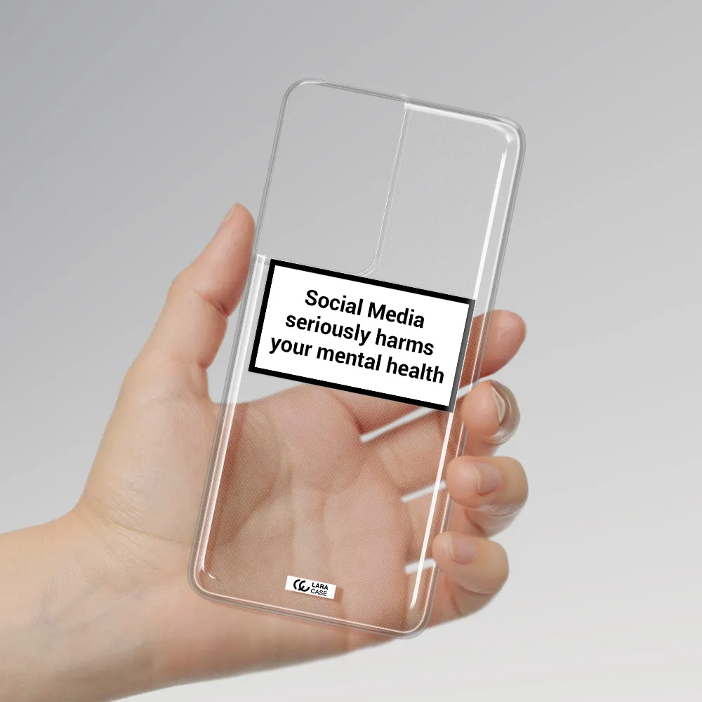 Social Media Harms Samsung S21 Ultra Clear TPU Case