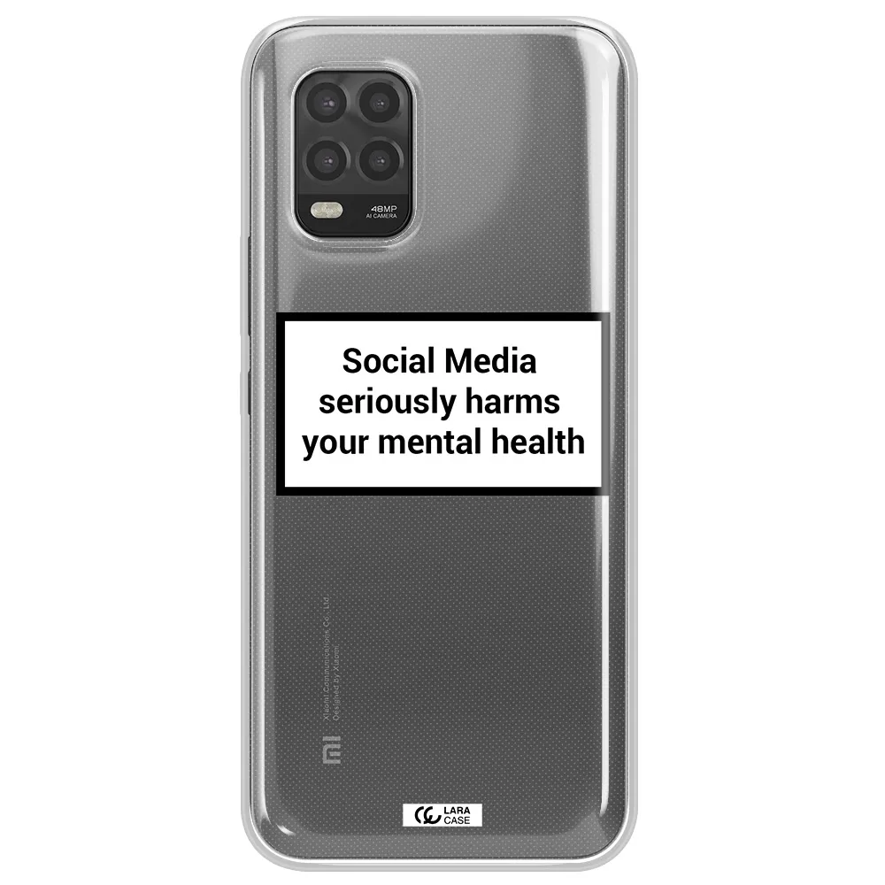 Social Media Harms Xiaomi Mi 10 Lite Clear TPU Case