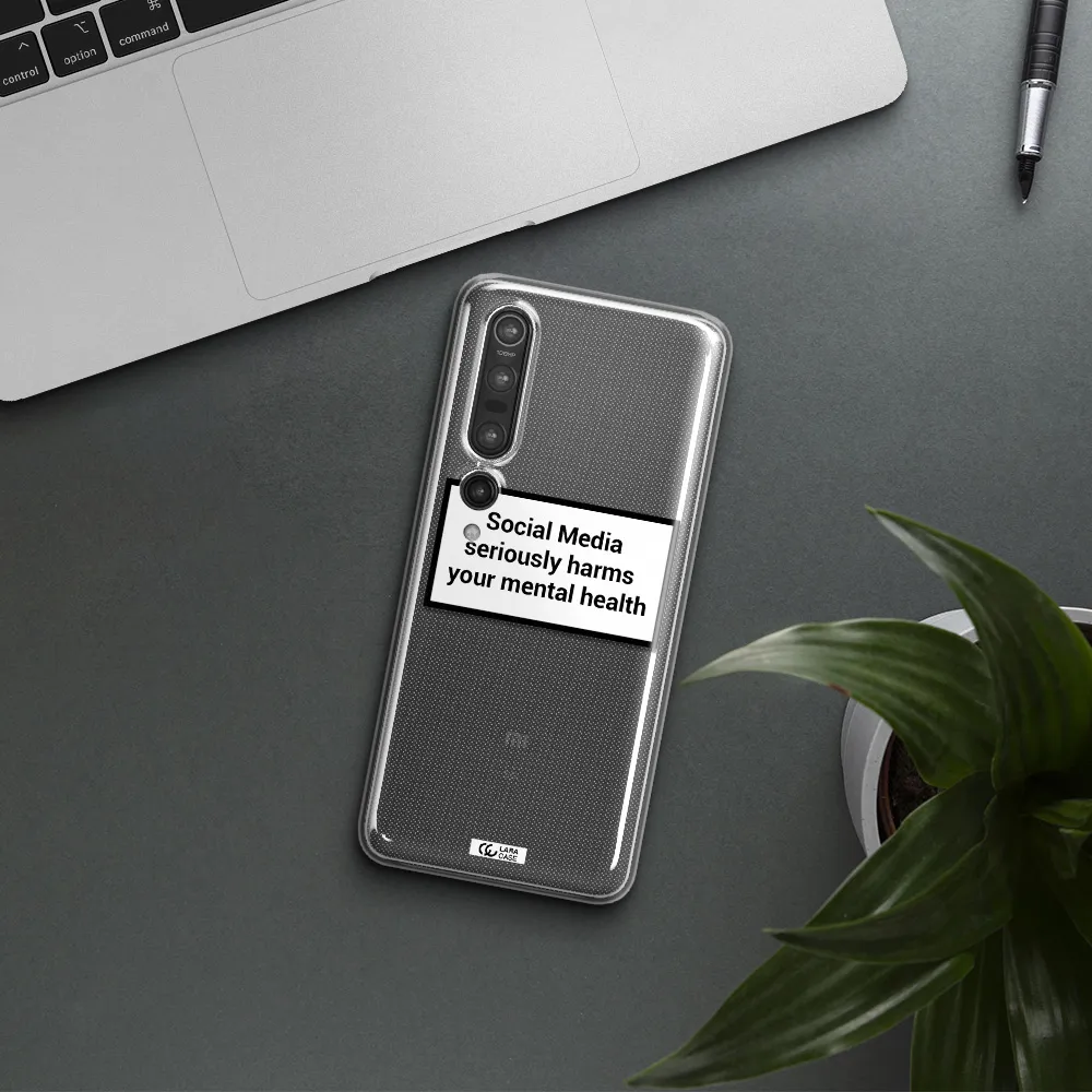 Social Media Harms Xiaomi Mi 10 Pro Clear TPU Case
