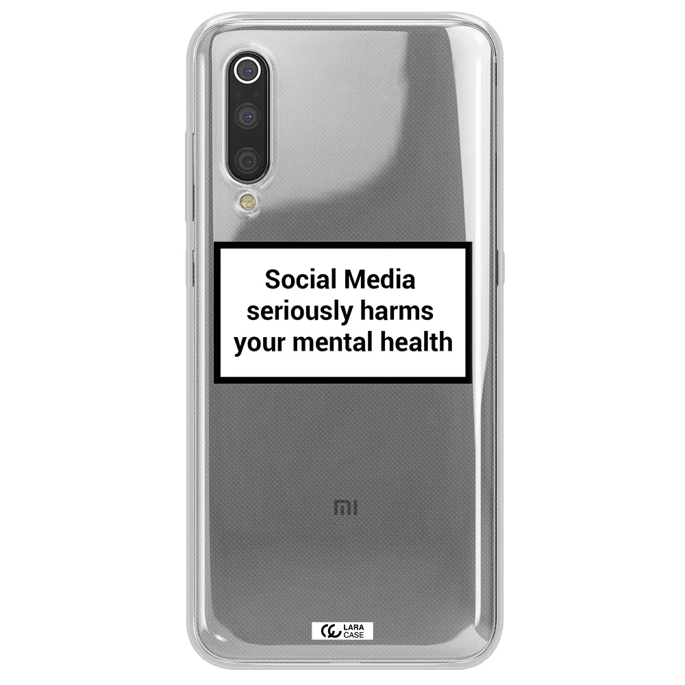 Social Media Harms Xiaomi Mi 9 Clear TPU Case