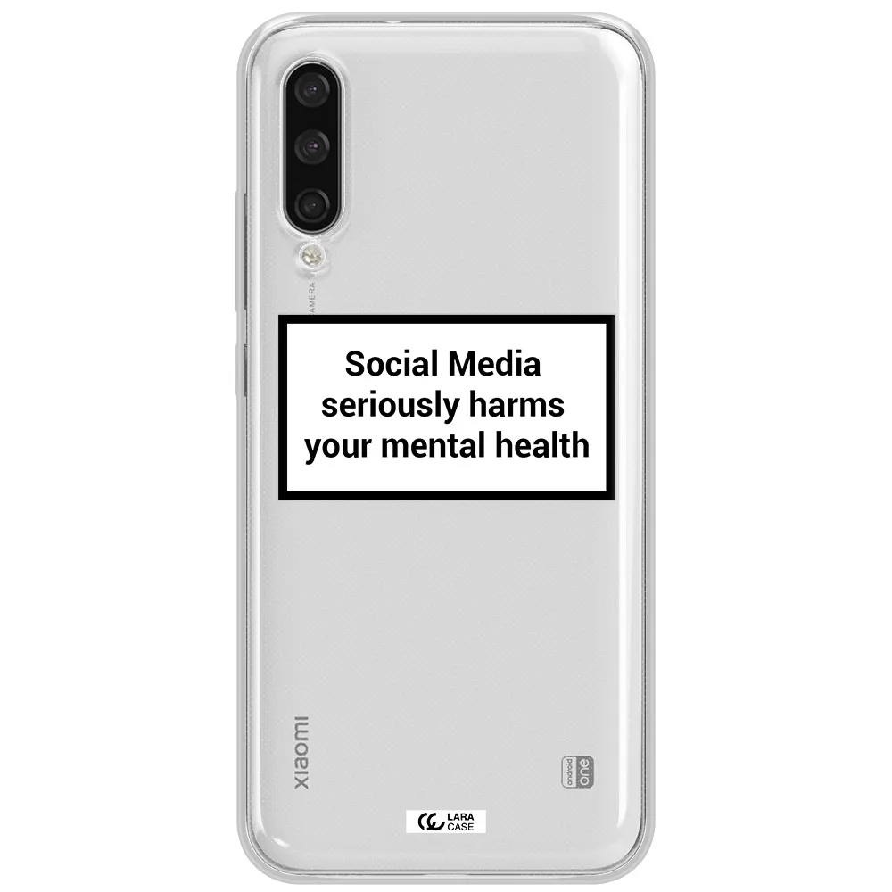 Social Media Harms Xiaomi Mi A3 Clear Tpu Case