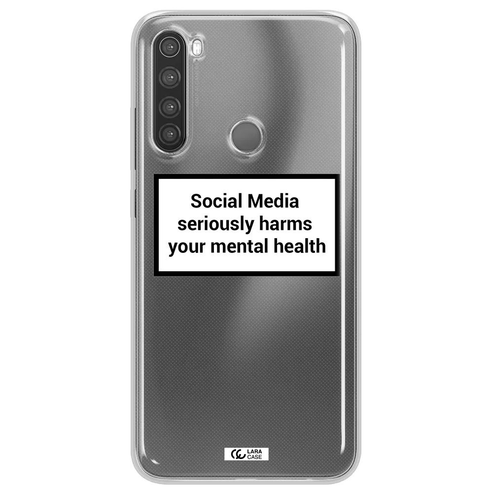 Social Media Harms Xiaomi Note 8 Clear TPU Case