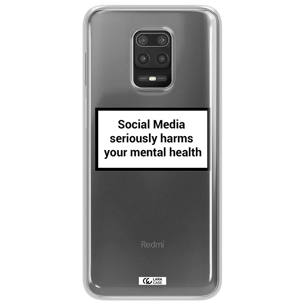 Social Media Harms Xiaomi Note 9S Clear TPU Case