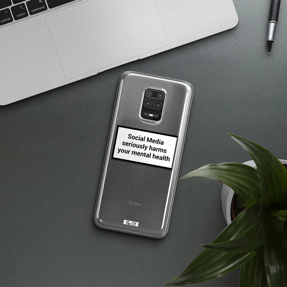 Social Media Harms Xiaomi Note 9S Clear TPU Case