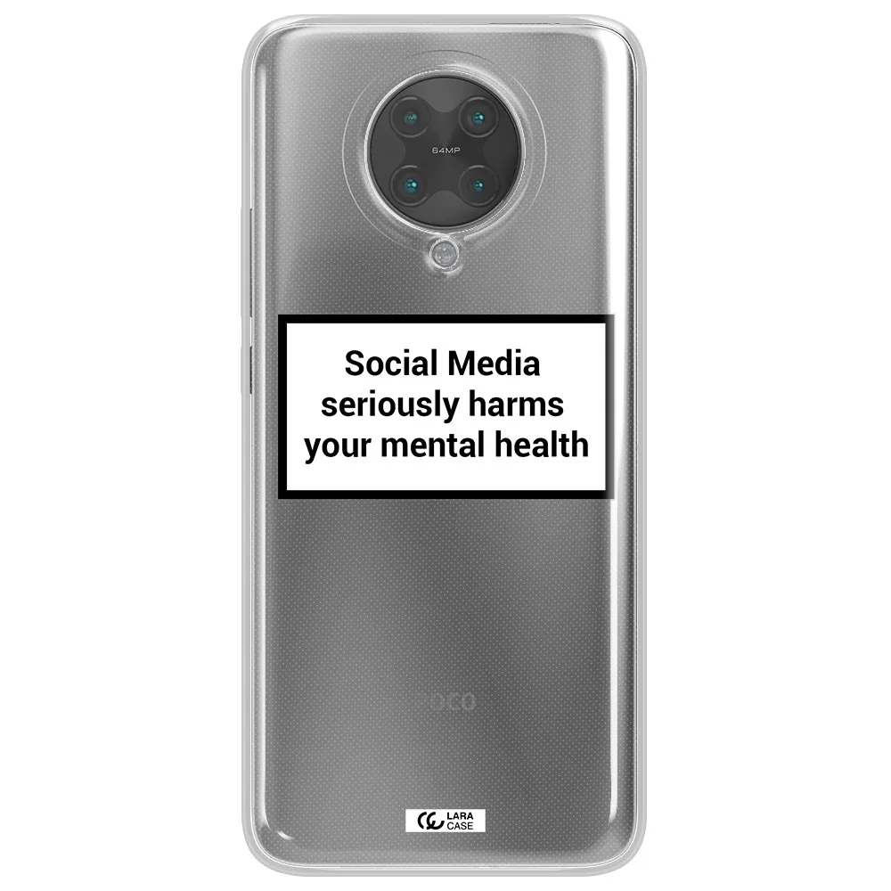 Social Media Harms Xiaomi Poco F2 Pro Clear TPU Case