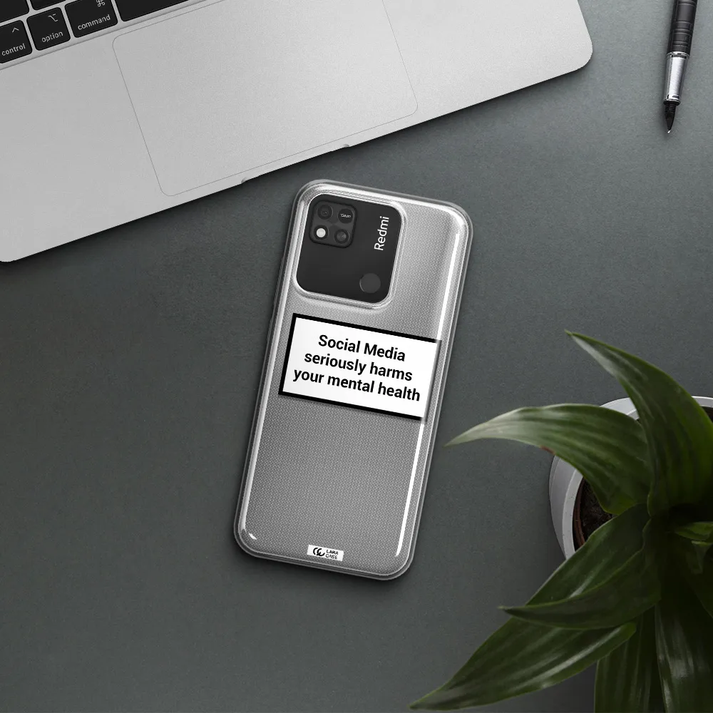 Social Media Harms Xiaomi Redmi 10A Clear TPU Case