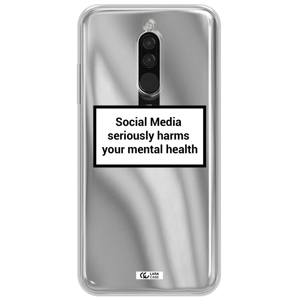 Social Media Harms Xiaomi Redmi 8 Clear Tpu Case