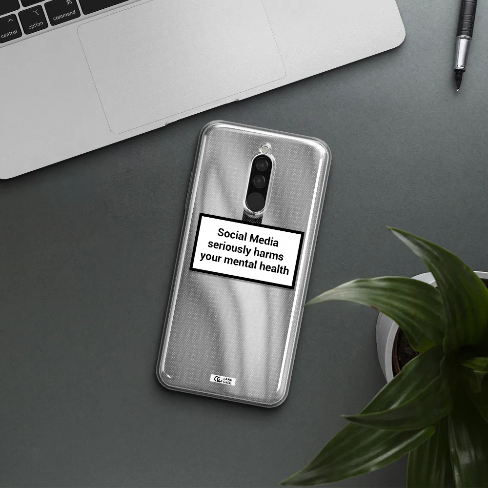 Social Media Harms Xiaomi Redmi 8 Clear Tpu Case