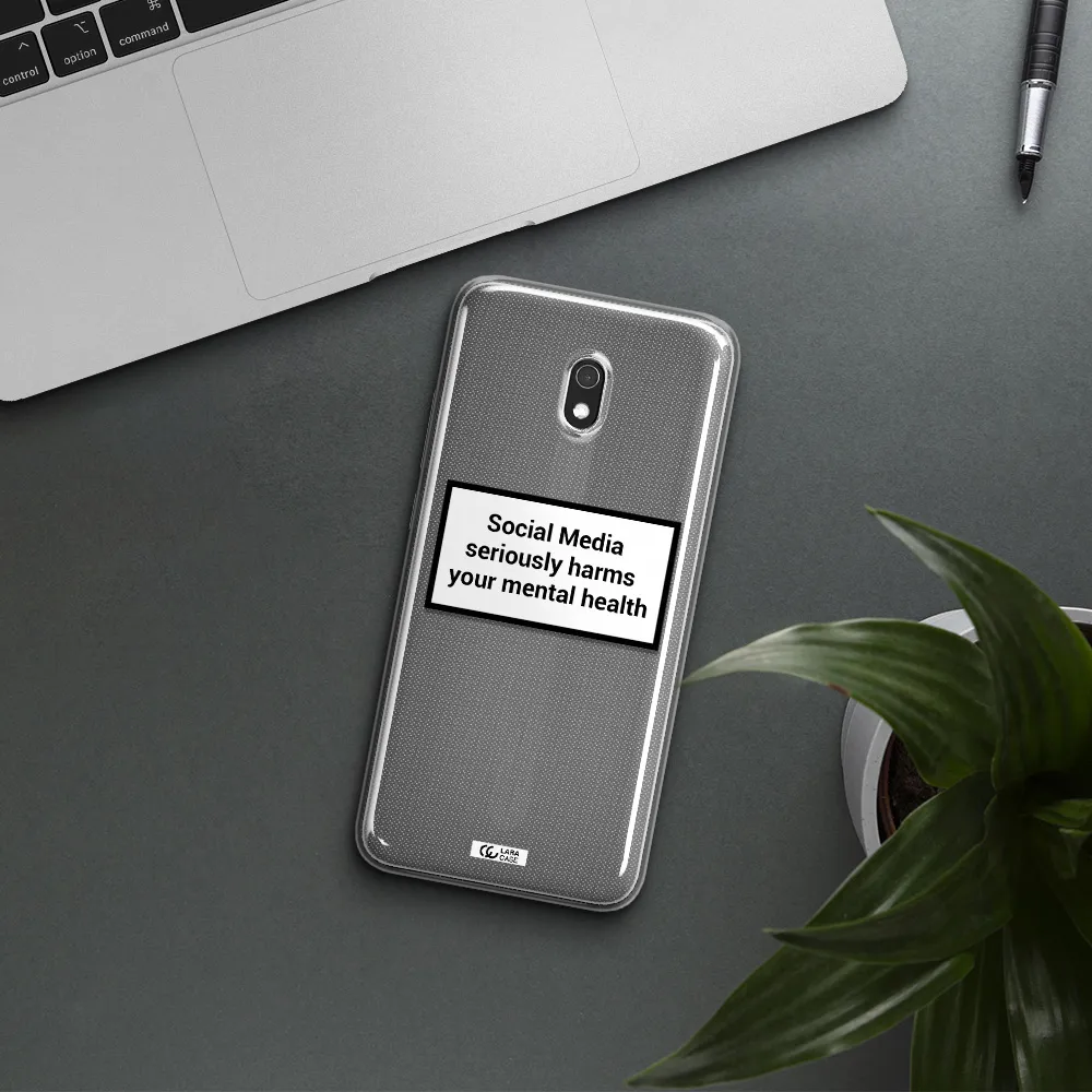 Social Media Harms Xiaomi Redmi 8A Clear TPU Case