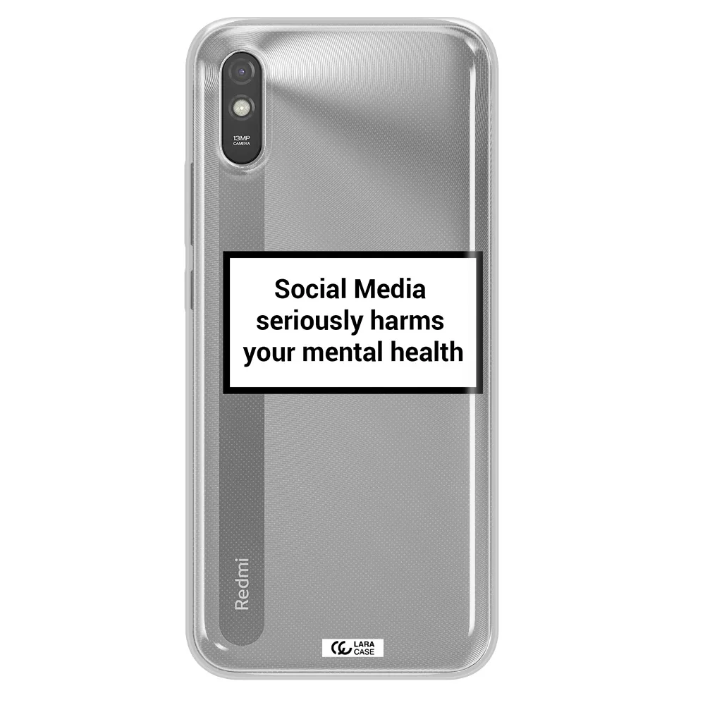 Social Media Harms Xiaomi Redmi 9A Clear TPU Case