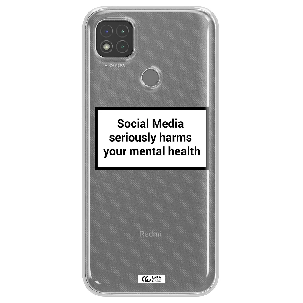 Social Media Harms Xiaomi Redmi 9C Clear TPU Case