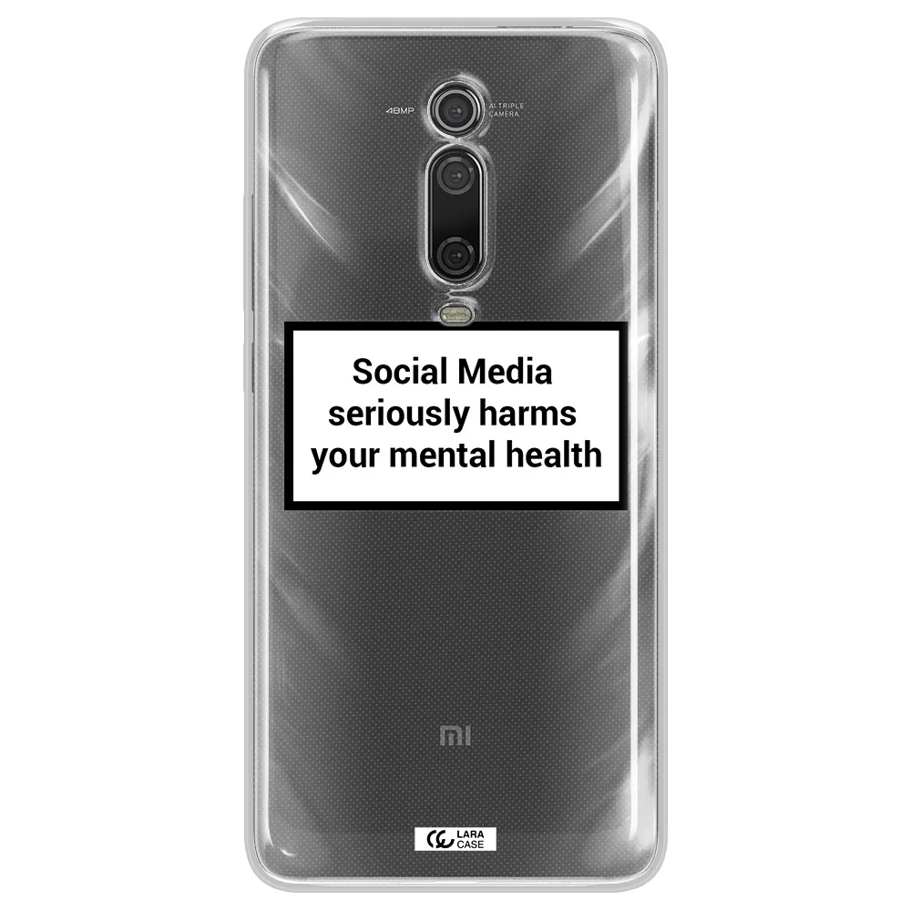 Social Media Harms Xiaomi Redmi K20 Clear Tpu Case