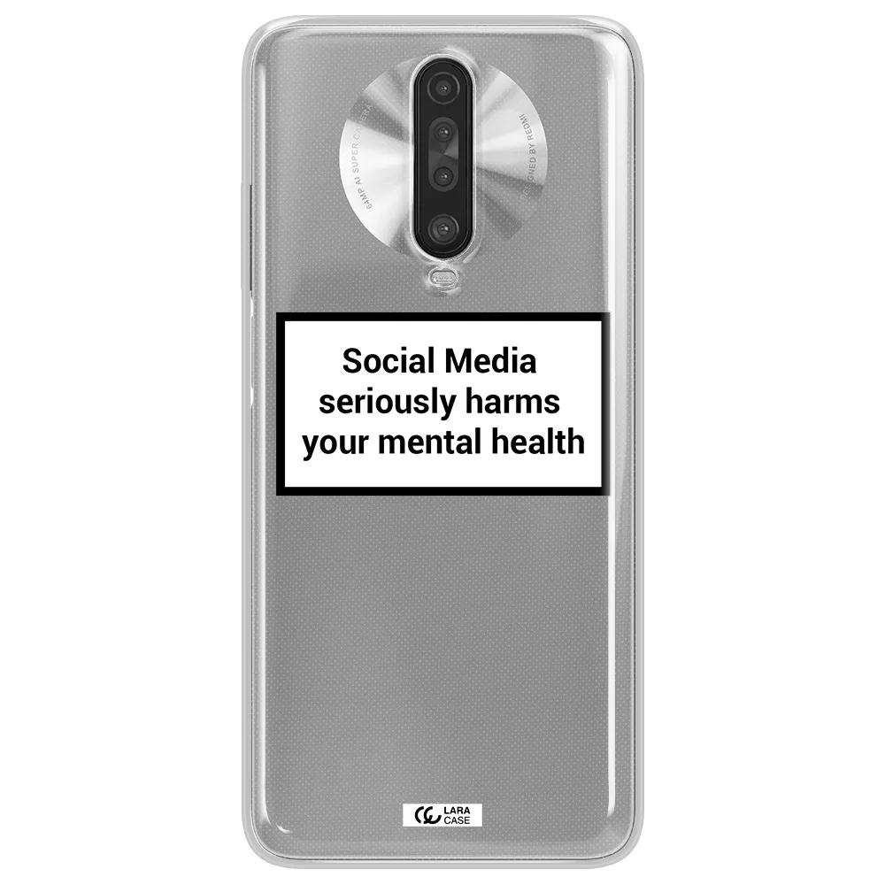 Social Media Harms Xiaomi Redmi K30 Clear TPU Case